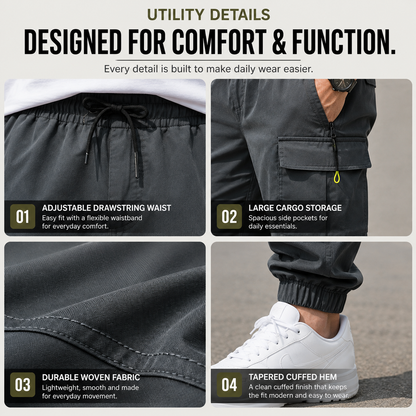 Men's Multi-Pocket Cargo Jogger Pants