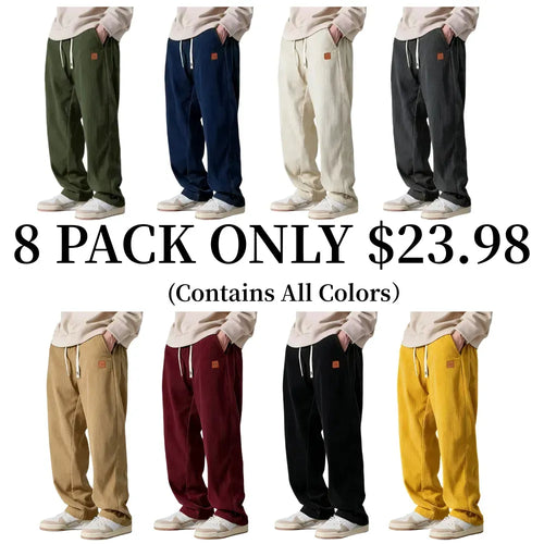 Men's Corduroy Wide-Leg Pants