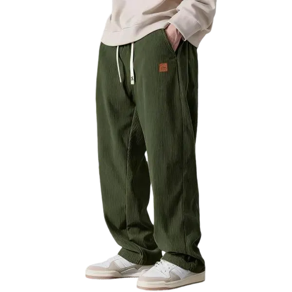 Men's Corduroy Wide-Leg Pants