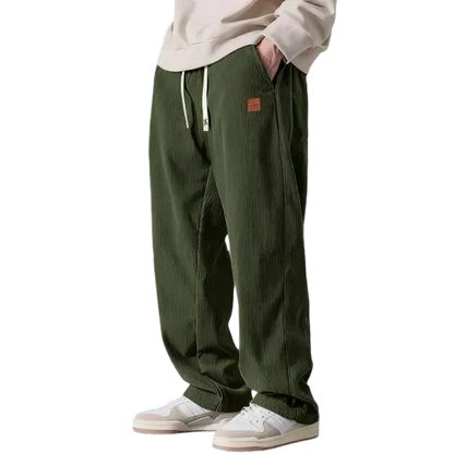 Men's Corduroy Wide-Leg Pants