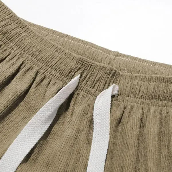 Men's Corduroy Wide-Leg Pants