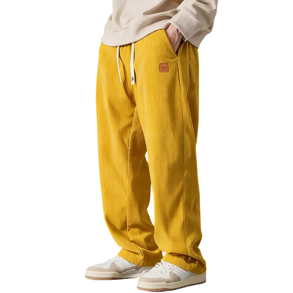 Men's Corduroy Wide-Leg Pants