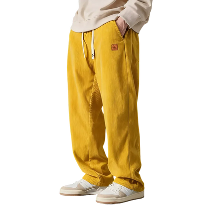 Men's Corduroy Wide-Leg Pants