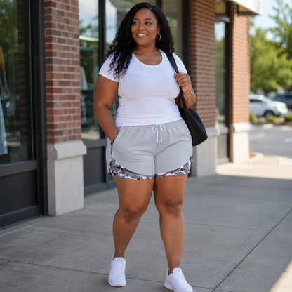Women's casual athletic shorts with pockets
