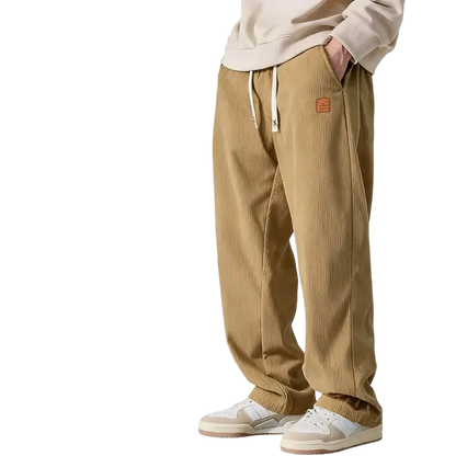 Men's Corduroy Wide-Leg Pants